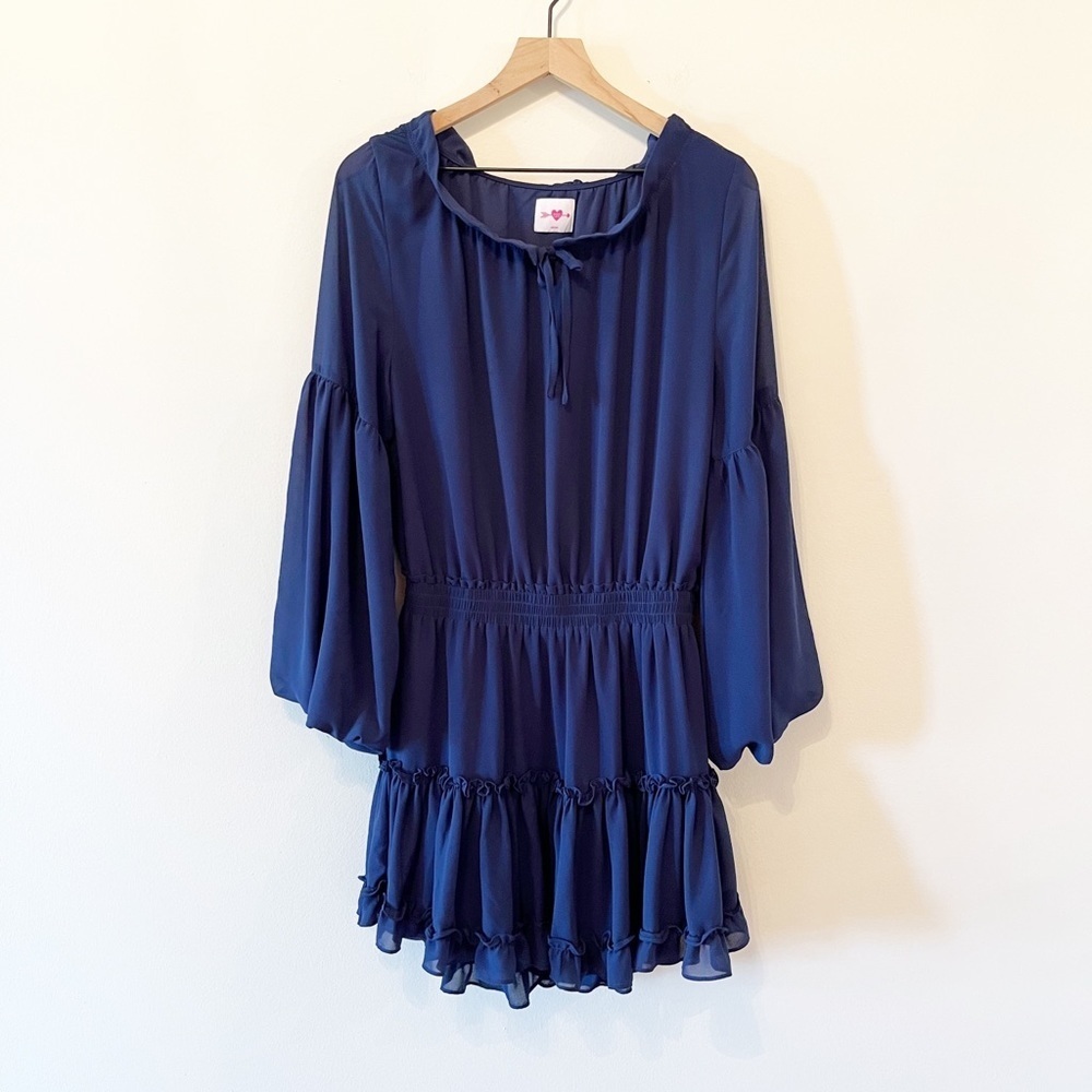 Buddy Love Dark Blue Navy Zozo Mini Dress Size Medium